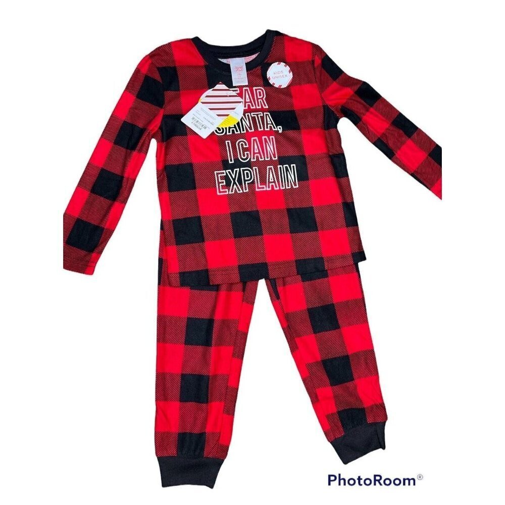 Family Matching Christmas Pajamas Set Couples Kids Size 4T unisex Nightwear